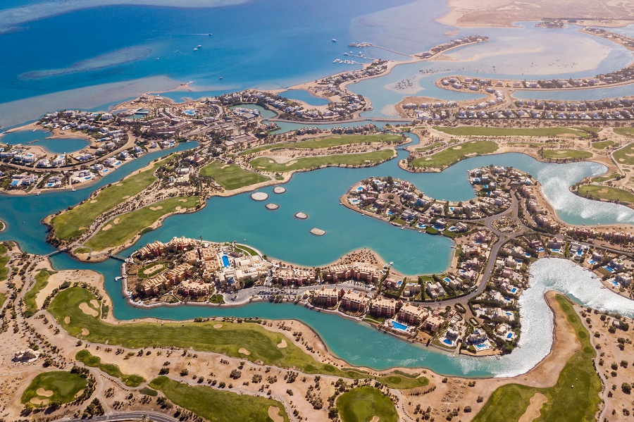 el gouna luftaufnahme